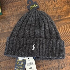 Polo by Ralph Lauren Charcoal Knit Beanie
